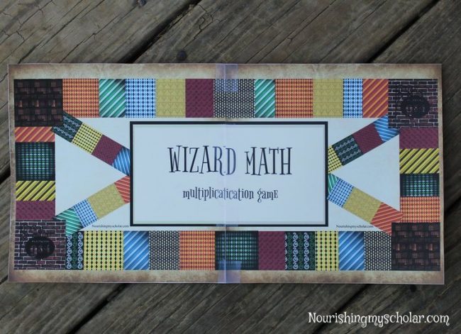 Wizard Math Printable Multiplication Board Game
