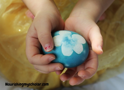 Easter Egg Dyes with All Natural Ingredients and Flower Stencils