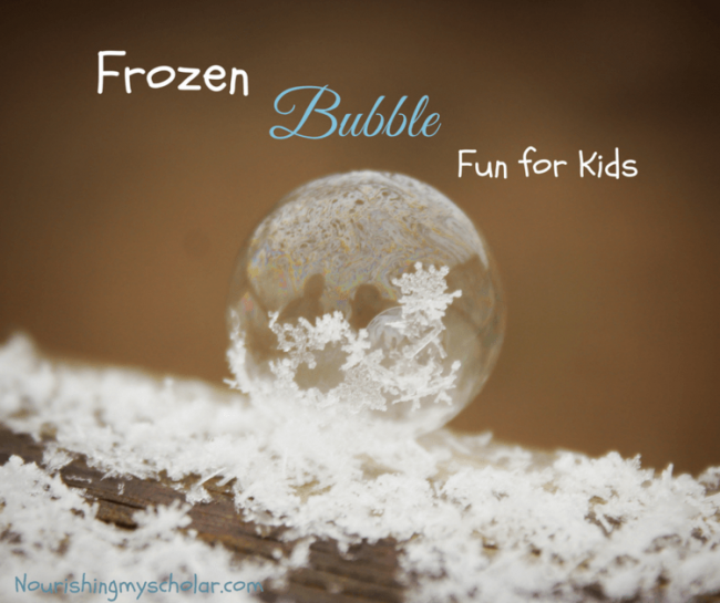 Frozen Bubble Fun for Kids and Books About Snow