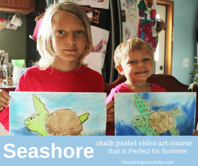 Seashore Chalk Pastel Video Art Course that is Perfect for Summer