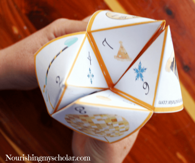 New Year's Eve Cootie Catcher