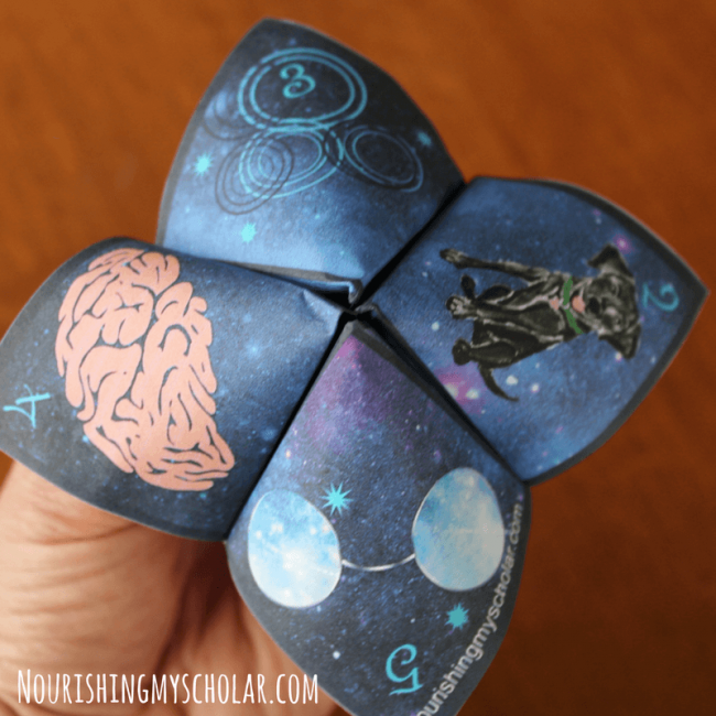 A Wrinkle in Time Cootie Catcher