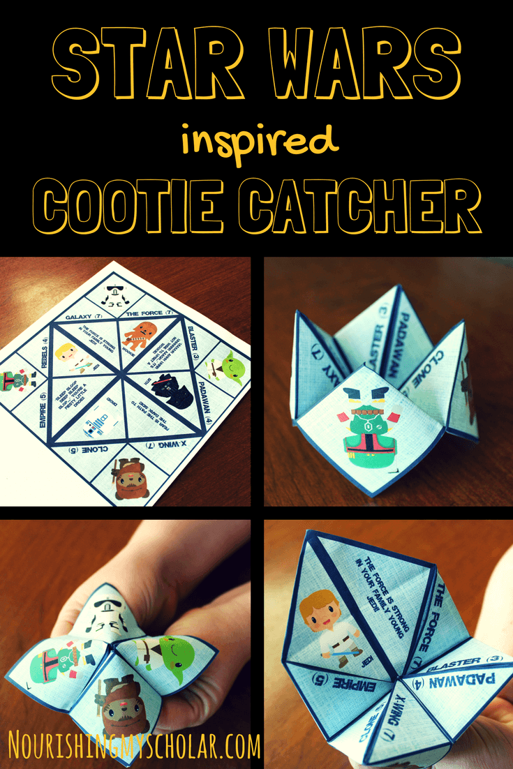 Star Wars Inspired Cootie Catcher: I gave my son a fun way to determine if he would be a Jedi, Sith, Wookie, or goodness me, a Droid with this hands-on Star Wars inspired Cootie Catcher! My Star Wars fans were delighted at this interactive cootie catcher!
