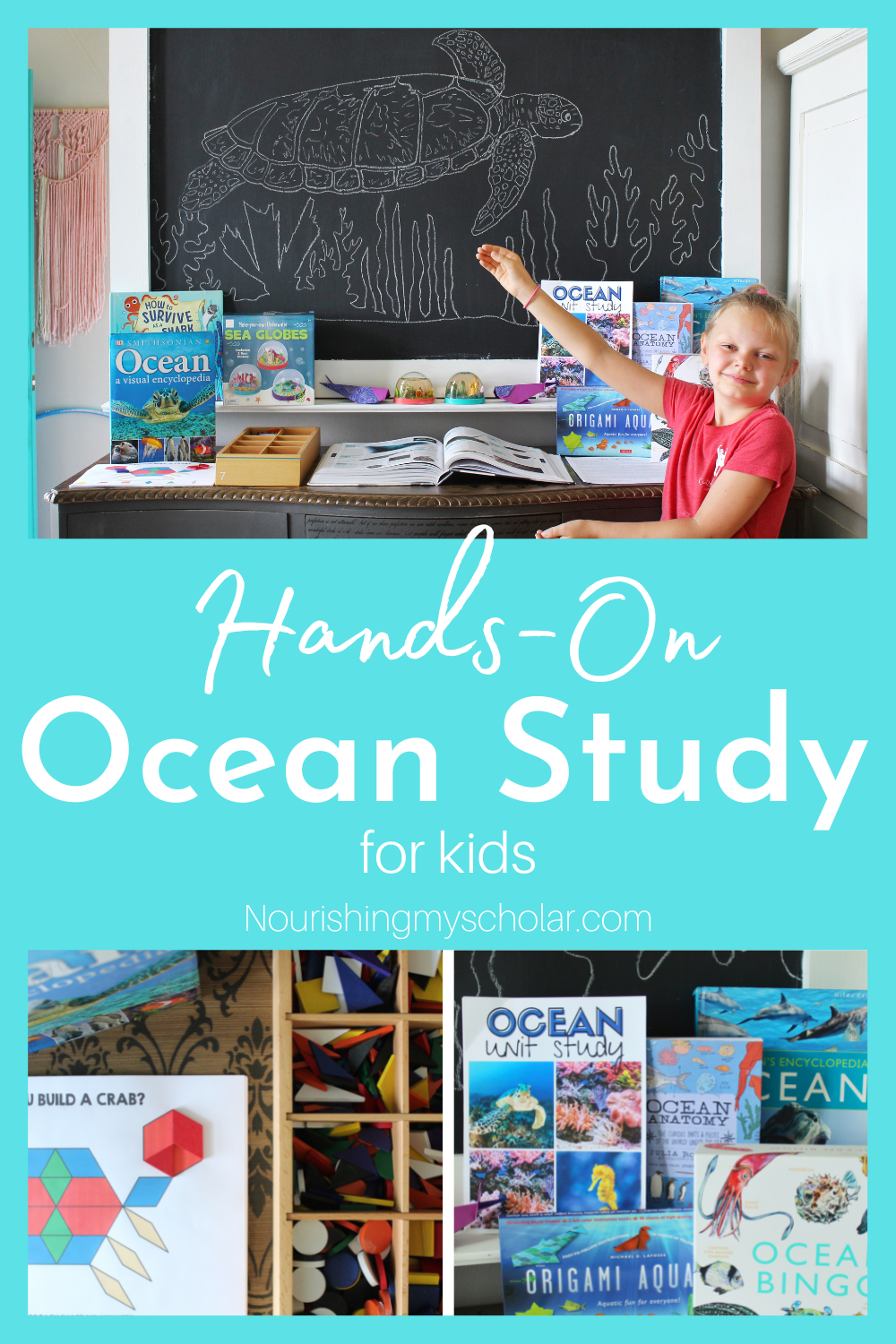 Hands-On Ocean Study for Kids: A hands-on ocean study for kids is the perfect way to beat the heat by diving deep into the blue and all it contains. Explore books, games, videos, and hands-on activities to keep your ocean-loving kiddos happy and learning! #handson #oceanunitstudy #TheWaldockWayOceanUnitStudy #oceanstudy